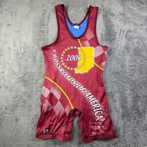 Vintage Brute Wrestling Singlet Indiana Adult Medium Crossroads of America